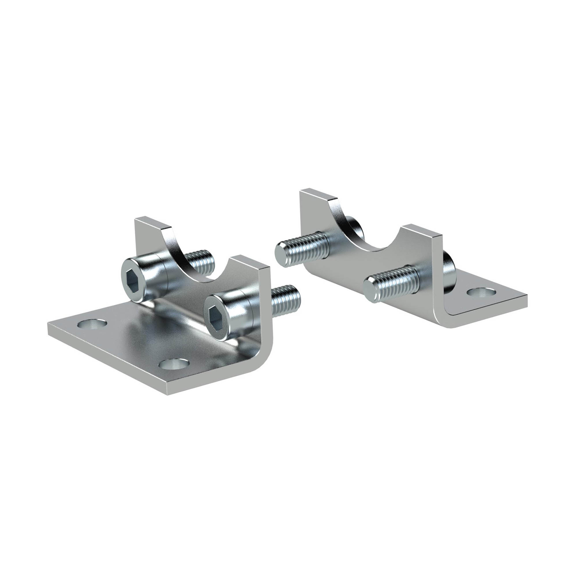 Fußbefestigung für kolbenstangenlose Zylinder ZRL1 Ø25 - bei HUG Technik ♡