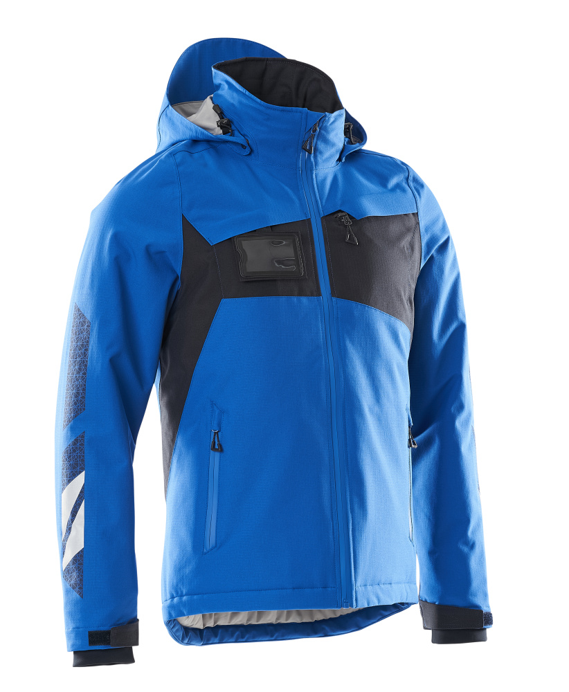 MASCOT® ACCELERATE Winterjacke  Gr. 2XL, azurblau/schwarzblau - bekommst Du bei HUG Technik ♡
