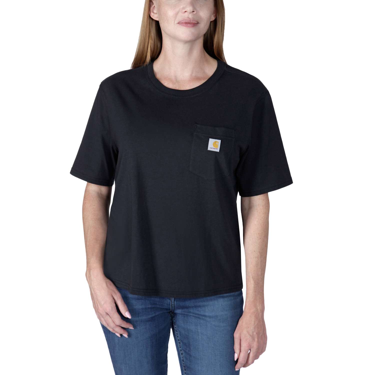 carhartt® Damen-T-Shirt »LIGHTWEIGHT S/S CREWNECK T-SHIRT« black - direkt von HUG Technik ✓