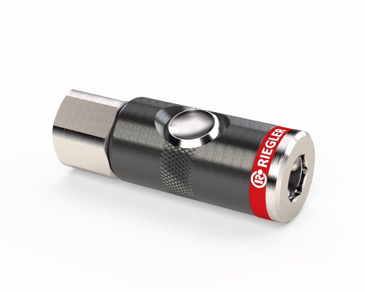 Druckknopf-Sicherheitskupplung RIEGLER NW 7,4, G1/2 IG - bekommst Du bei ★ HUG Technik ✓