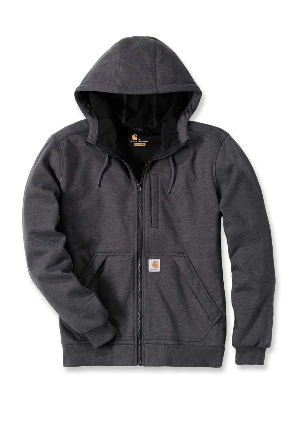 carhartt® Herren Hoodie Relaxed Fit WIND FIGHTER HOODED SWEATSHIRT carbon heather Flach  - erhältlich bei ✌ HUG Technik ✓