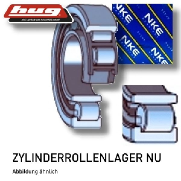 Zylinderrollenlager NU202-E-TVP3-C3 von NKE 15x35x11 mm - bei HUG Technik ♡