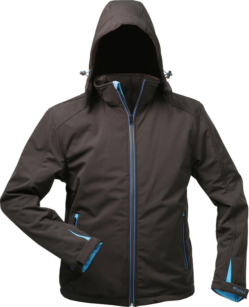 elysee® Softshell-Jacke mit Kapuze schwarz - erhältlich bei ♡ HUG Technik ✓