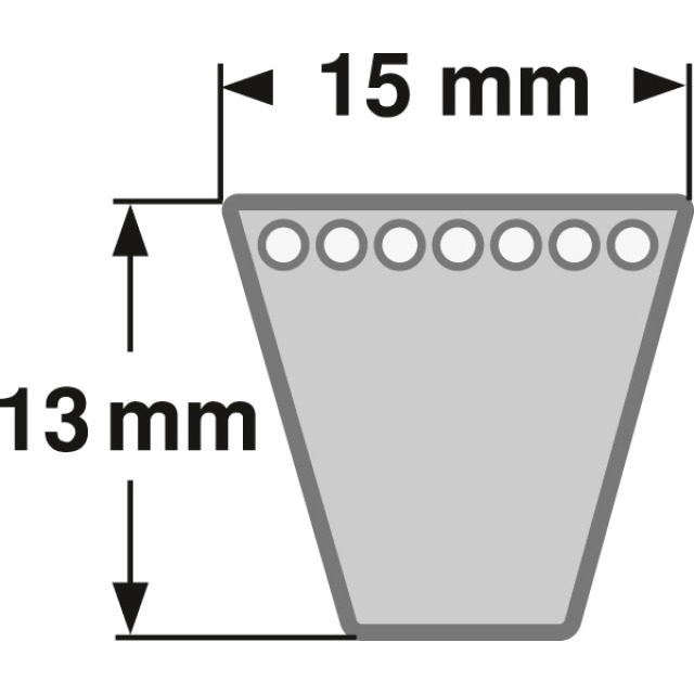 Zeichnung Strongbelt Schmalkeilriemen 5V / 15N US Standard.