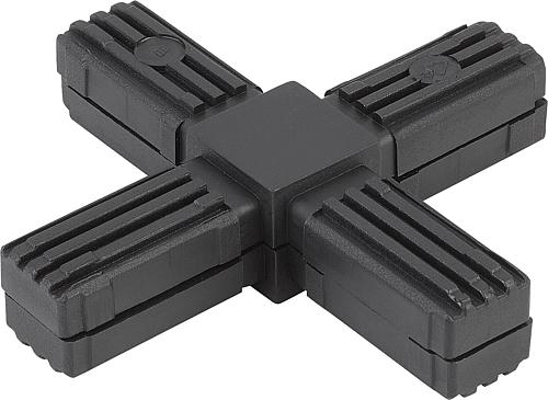 Steckverbinder Kreuzstück Polyamid, Komp:Stahl - K0618.1201512 - direkt von HUG Technik ✓