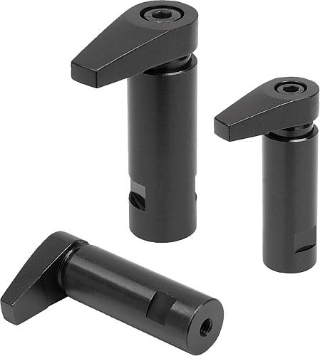 Spannhaken mit Bund M06X11, D1=20, Vergütungsstahl vergütet und brüniert - K0013.506