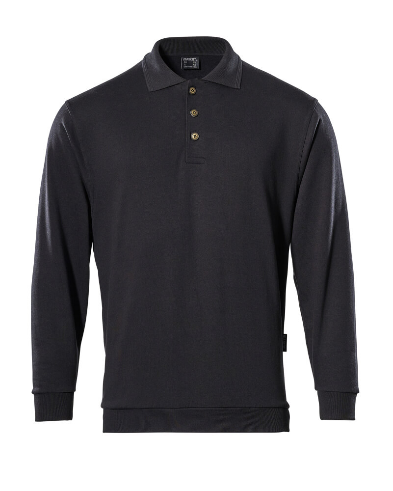 MASCOT® CROSSOVER Polo-Sweatshirt »Trinidad« Gr. 2XL, schwarz - jetzt NEU  bei ✭ HUG Technik ✓