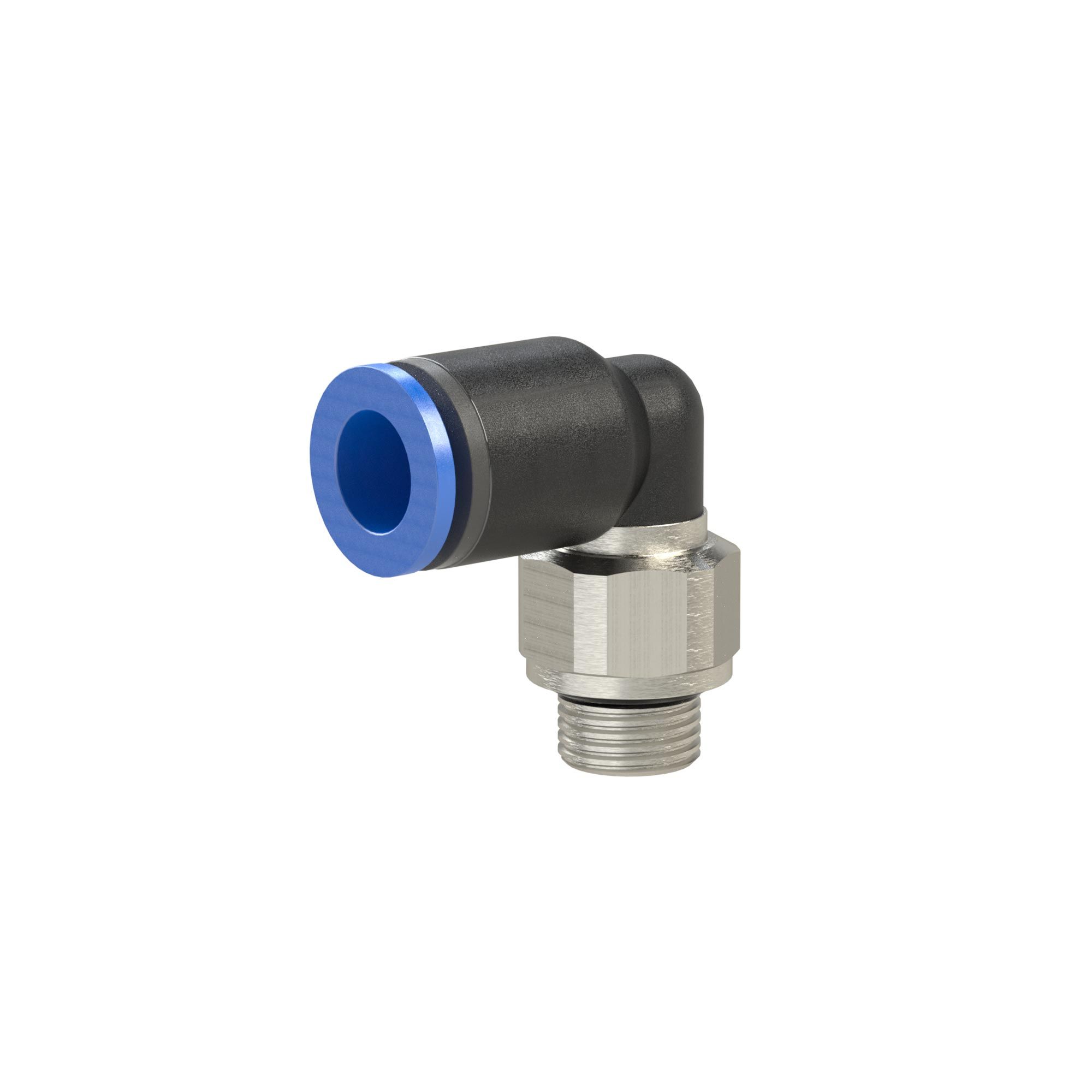 L-Steckverschraubung »Blaue Serie«, drehbar, G 1/2 außen, Ø 10 mm - bei HUG Technik ✭