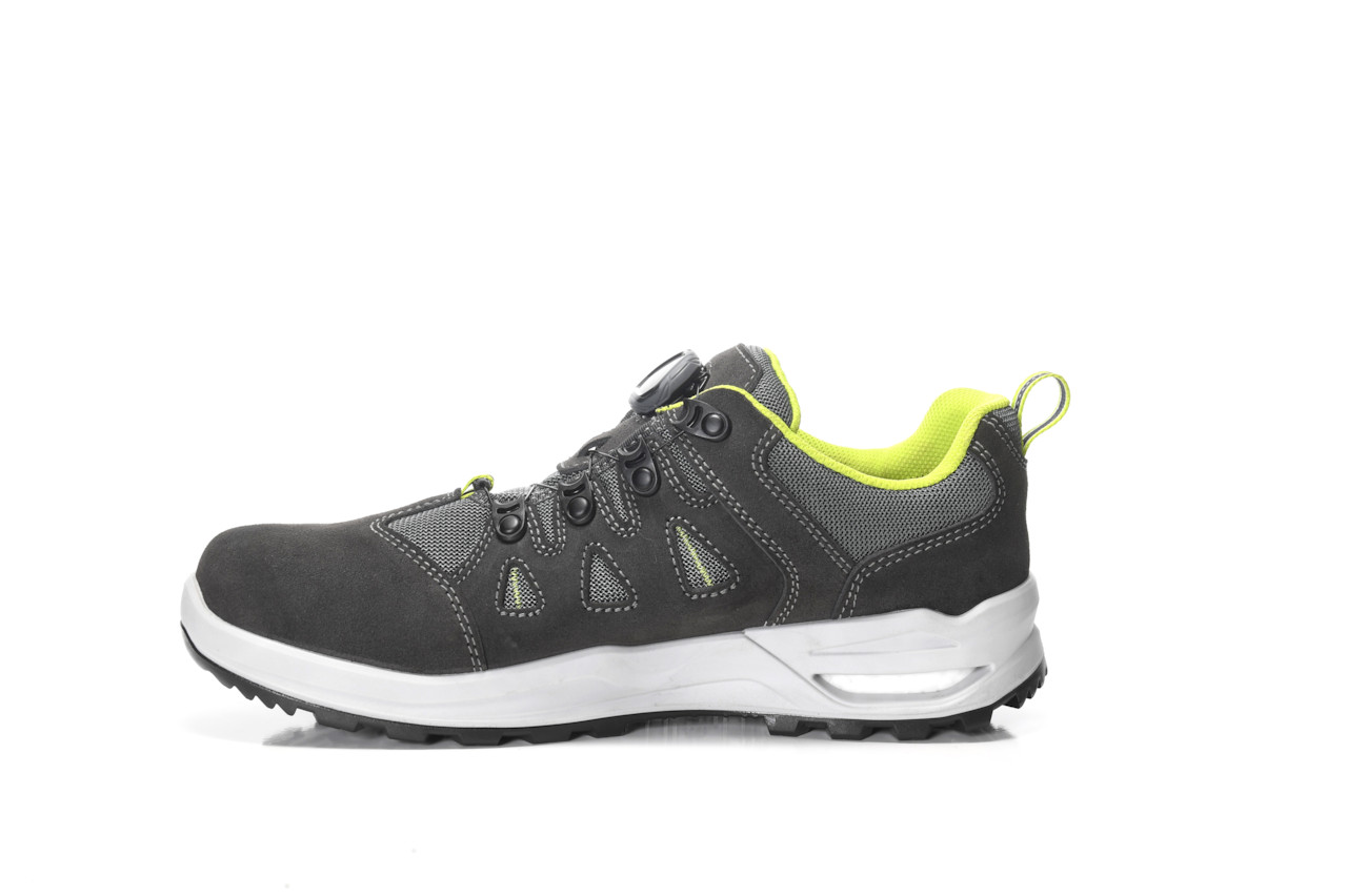 ELTEN® Berufshalbschuh RILEY XXF BOA® GTX grey-lime Low ESD O2 WR CI - links
