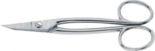 Erdi Goldschmiedeschere gebogen, vernickelt mit Griffaugen 175 mm - bei HUG Technik ✭ Erdi Goldschmiedeschere gebogen, vernickelt mit Griffaugen 175 mm - bei HUG Technik ✭