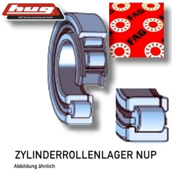 Zylinderrollenlager NUP203-E-TVP2 von FAG 17x40x12 mm - gibt’s bei ☆ HUG Technik ✓