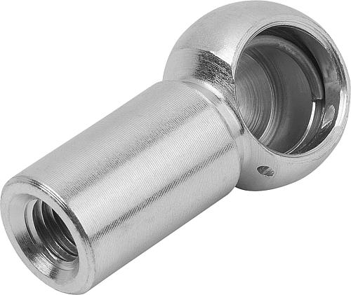 Kugelpfanne DIN71805 für Winkelgelenke M03,5, D1=8, Form:B, Stahl verzinkt und passiviert - K0712.080351 - direkt bei HUG Technik ✓