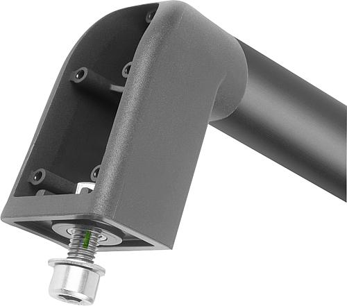 Rohrgriff Bighand, A=180, L=213,4 Aluminium schwarz, Komp: Thermoplast Komp: schwarz RAL7021, Deckel: blau - K1445.1800187 - bekommst Du bei HUG Technik ♡