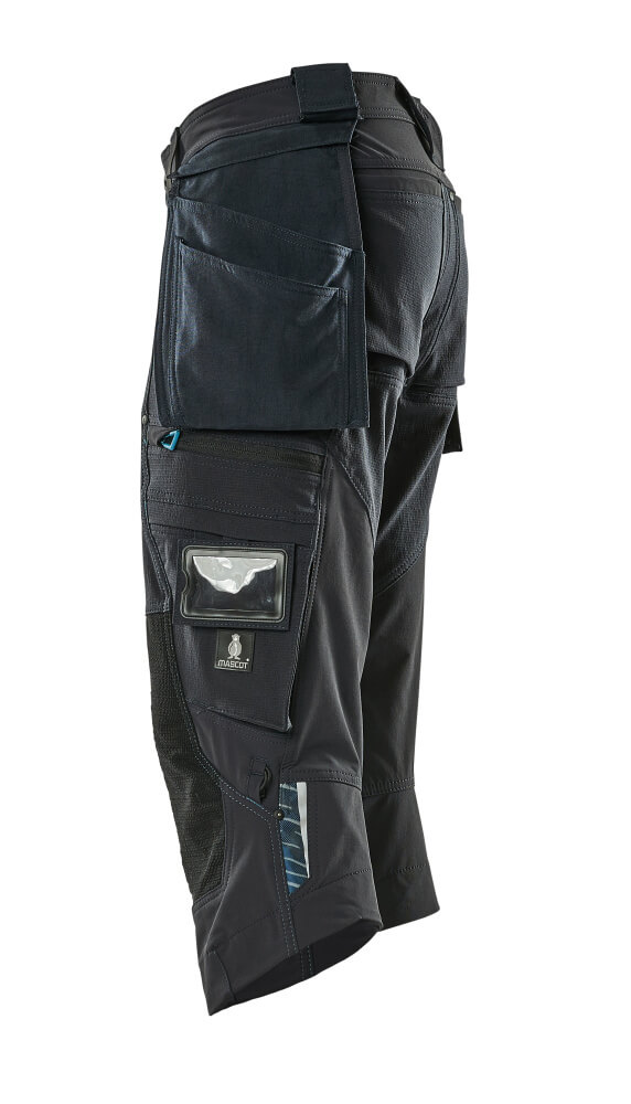MASCOT® ADVANCED Dreiviertel-Hose mit Hängetaschen  Gr. C42, schwarzblau - gibt’s bei HUG Technik ✓