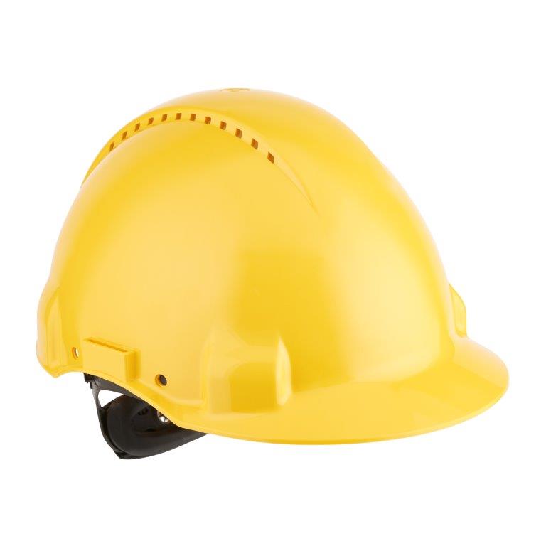 3M™ G3000 Schutzhelm Uvicator, G30NUY gelb, belüftet, mit Schweissband - bei HUG Technik ☆