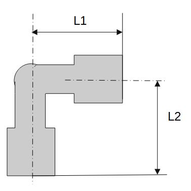 Winkel-Schlauchverbindungsstutzen, für Schlauch LW 12 mm, POM - bei HUG Technik ☆