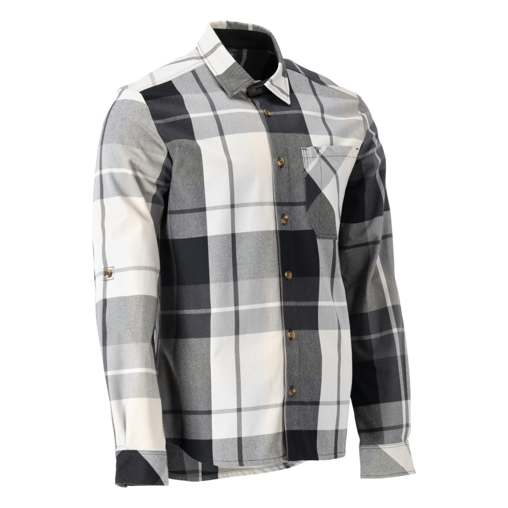 MASCOT® CUSTOMIZED Hemd aus Flanell  Gr. S, anthrazitgrau-kariert - bekommst Du bei ★ HUG Technik ✓
