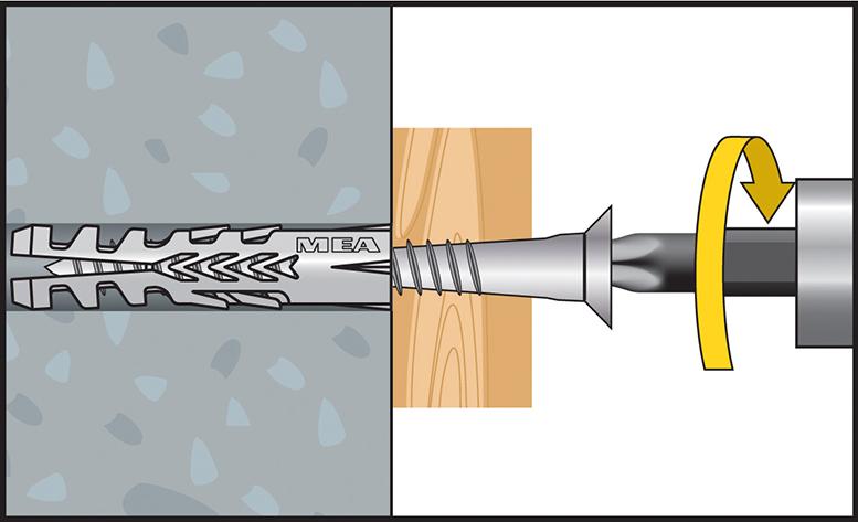CELO Normaldübel F 5 für Holzschrauben-Ø 2,5-4,0 mm, Nylon, alterungbeständig, Packung mit 100 Stück - kommt direkt von HUG Technik 😊