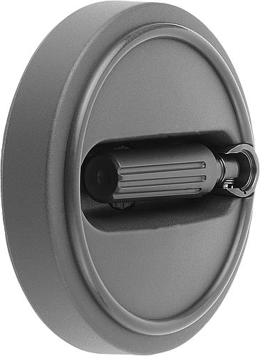 Handrad mit Nut Gr.1 D1=80 Thermoplast, Sicherheits-Zylindergriff, Komp: Thermoplast, D=10 - K0259.10801003 - direkt bei HUG Technik ✓