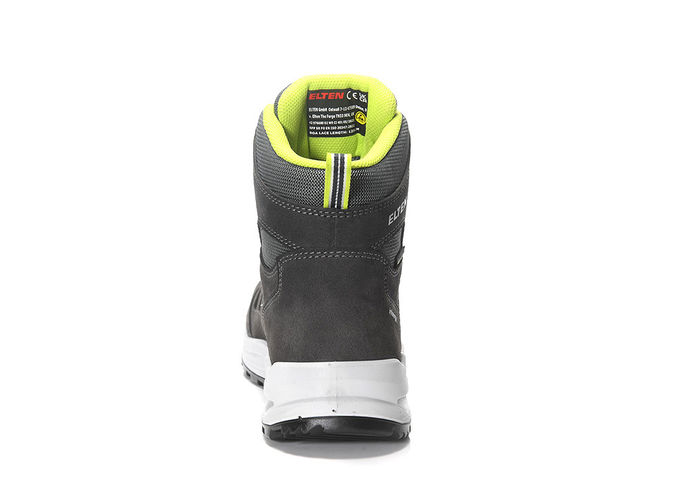 ELTEN® Berufsstiefel RILEY XXF BOA® GTX grey-lime Mid ESD O2 WR CI - hinten