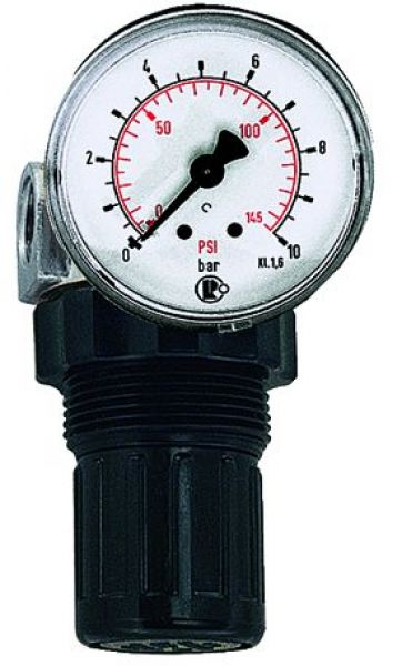 Druckregler für Wasser, inkl. Manometer, G 1/4, 0,1 - 3 bar - direkt von HUG Technik ✓