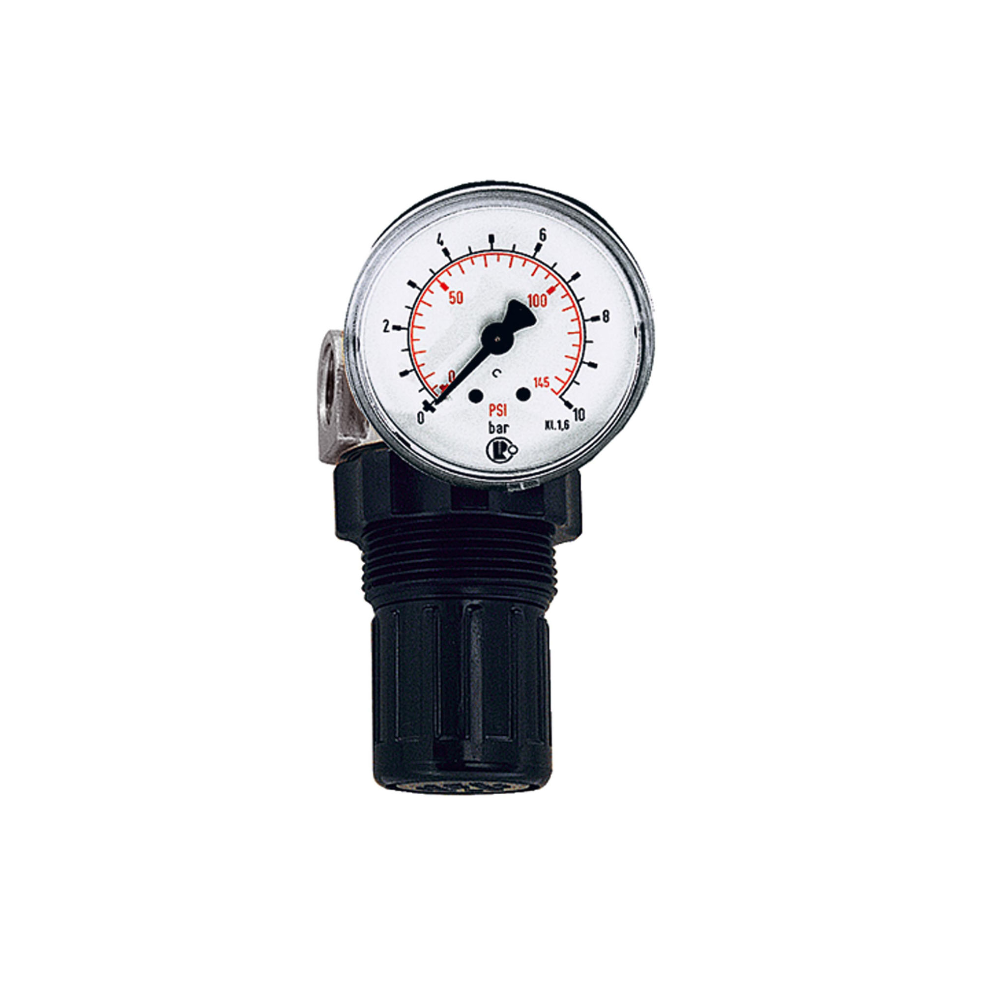 Druckregler für Wasser, inkl. Manometer, G 1/4, 0,1-3 bar, PE max. 25 - erhältlich bei ♡ HUG Technik ✓
