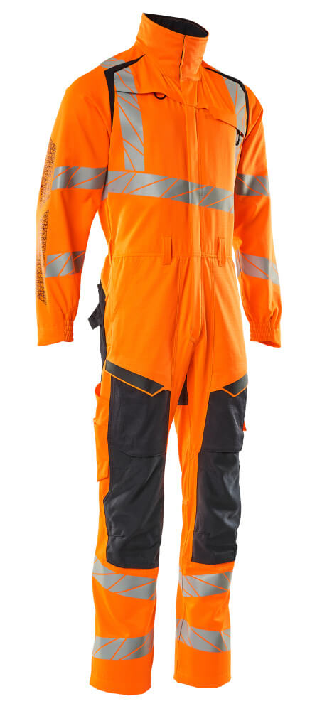 MASCOT® ACCELERATE SAFE Overall mit Knietaschen  Gr. 2XL, hi-vis orange/schwarzblau - direkt bei HUG Technik ✓