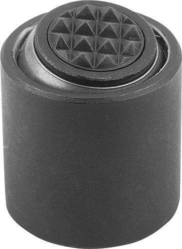 Pendelauflage mit O-Ring M06 D1=17, Form:M Vergütungsstahl, auswechselbare Einsätze, Komp:Vergütungsstahl - K0285.917X022 - bei HUG Technik ☆