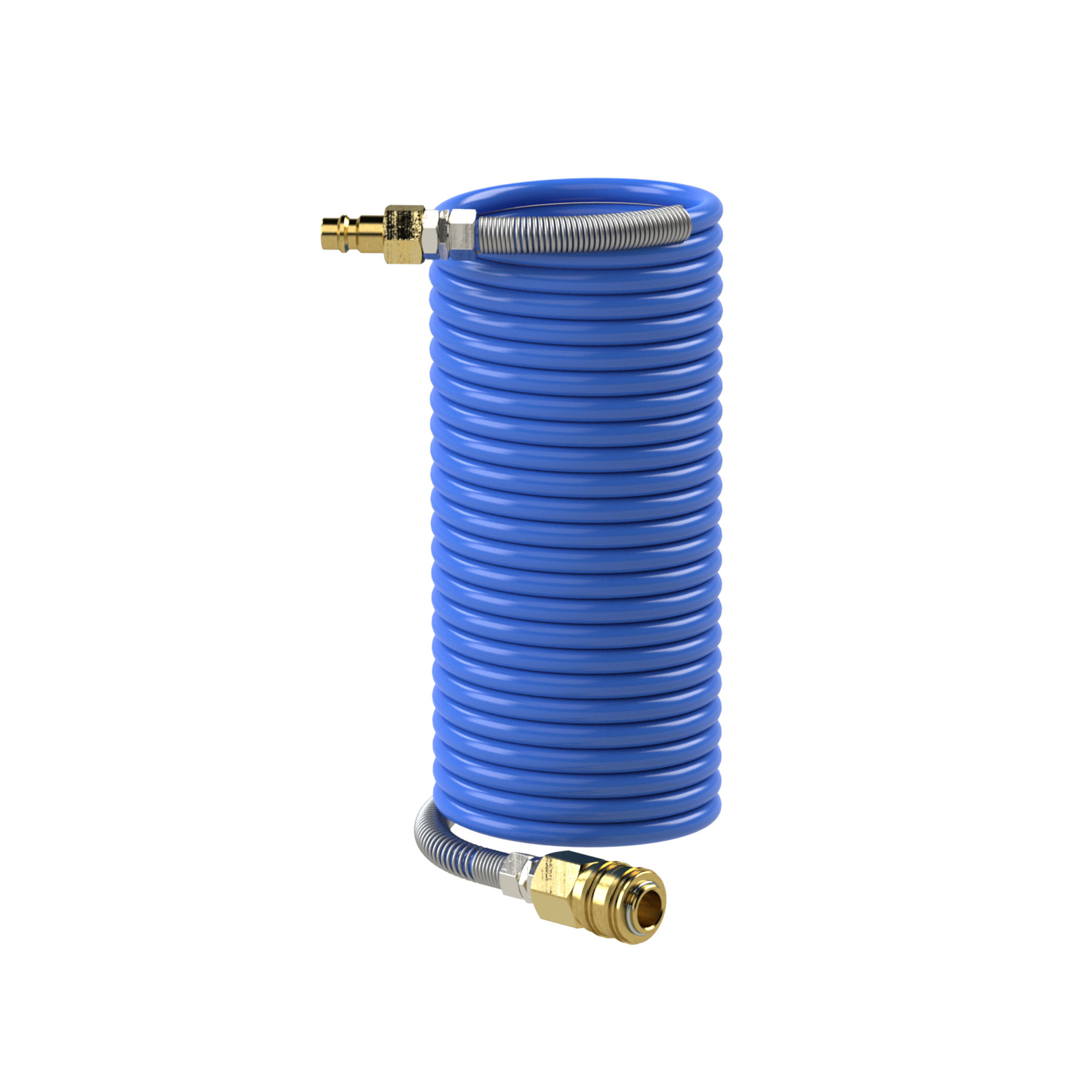 Spiralschlauch-Kupplung-Set, Standardkupplung, PA, ø 12x9, 10 m - bekommst Du bei ★ HUG Technik ✓
