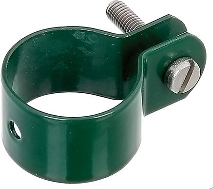 Strebenschellen 34 mm, grün, verzinkt, kunststoffbeschichtet - erhältlich bei ✭ HUG Technik ✓