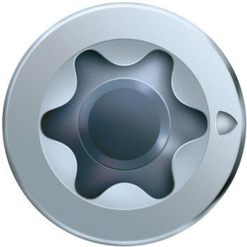 SPAX®-M Senkkopf T-STAR plus 4,0x 50/35 kleiner Fräskopf galvanisch blank verzinkt A2J, Packung mit 200 Stück - erhältlich bei ♡ HUG Technik ✓