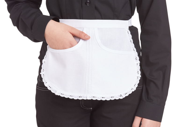 LEIBER Damen-Servierschürze weiß, Gr. 34 - kommt direkt von HUG Technik ✓