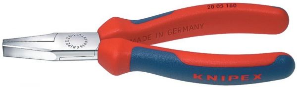 KNIPEX® Flachzange verchromt mit Griffen mit PVC-Überzug 140 mm - bei HUG Technik ✭