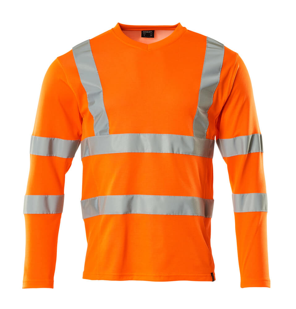 MASCOT® SAFE CLASSIC T-Shirt, Langarm  Gr. 2XL, hi-vis orange - bei HUG Technik ✭