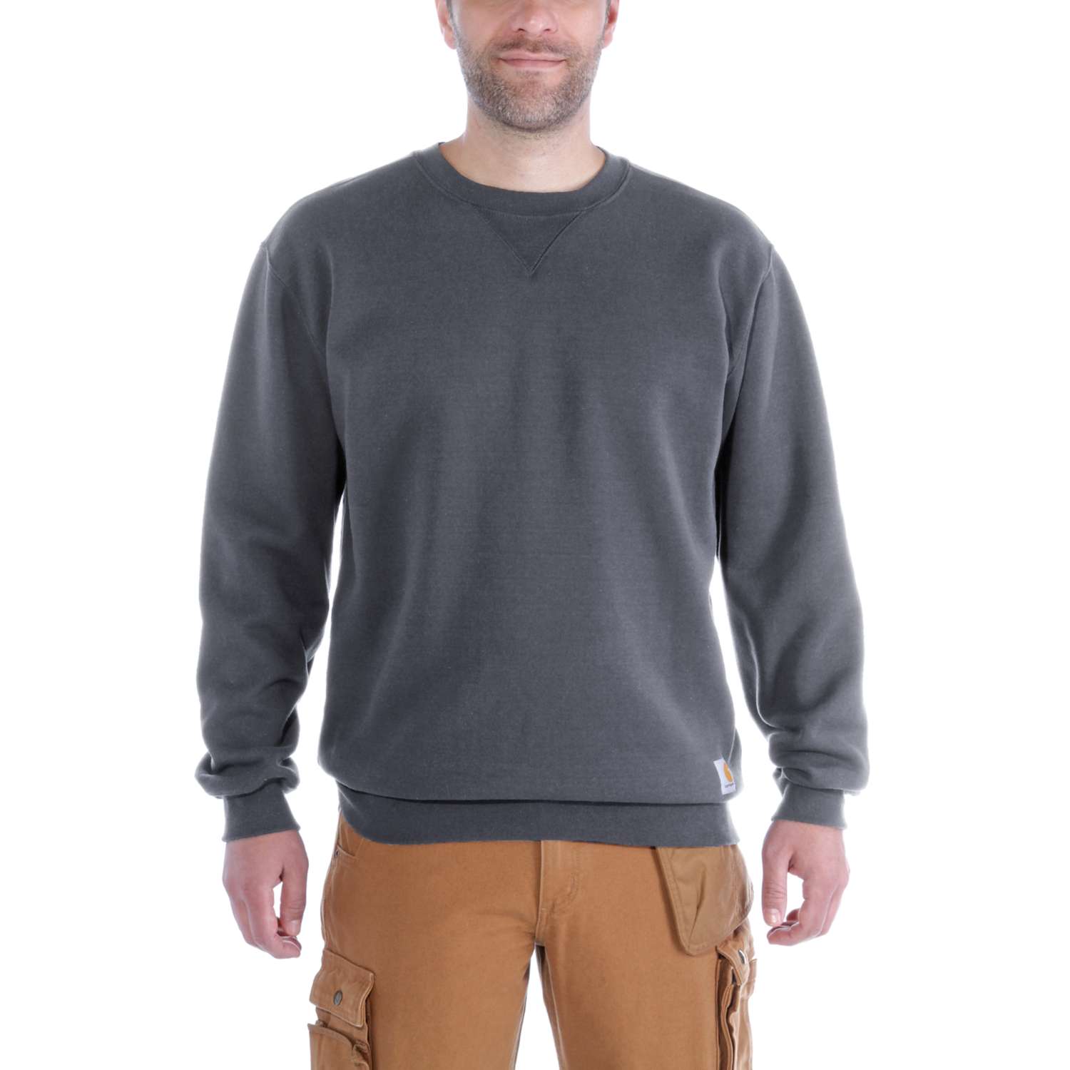 carhartt® Herren-Sweatshirt MIDWEIGHT CREWNECK SWEATSHIRT carbon heather - bekommst Du bei ★ HUG Technik ✓
