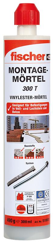 fischer® Montagemörtel 300 T 300ml, 1 Statikmischer - erhältlich bei ✭ HUG Technik ✓