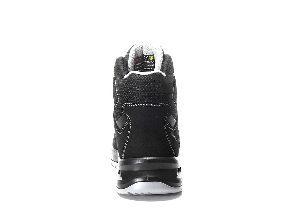 ELTEN RAY XXFIT Sicherheitsschnürstiefel black-grey Mid ESD S1, Rückansicht