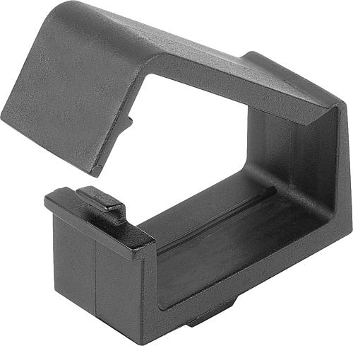 Kabelhalter mit Hammer, Form:A Polyamid, schwarz, Typ B - K1280.1208 - direkt bei HUG Technik ✓
