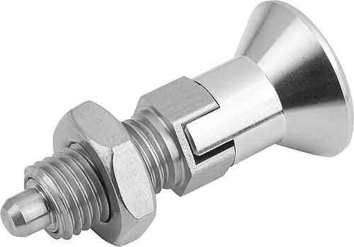 Arretierbolzen Gr.0 M08x1, Form: D Edelstahl, ungehärtet, Komp: Edelstahl, D=4 - K0632.114004 - kommt direkt von HUG Technik 😊