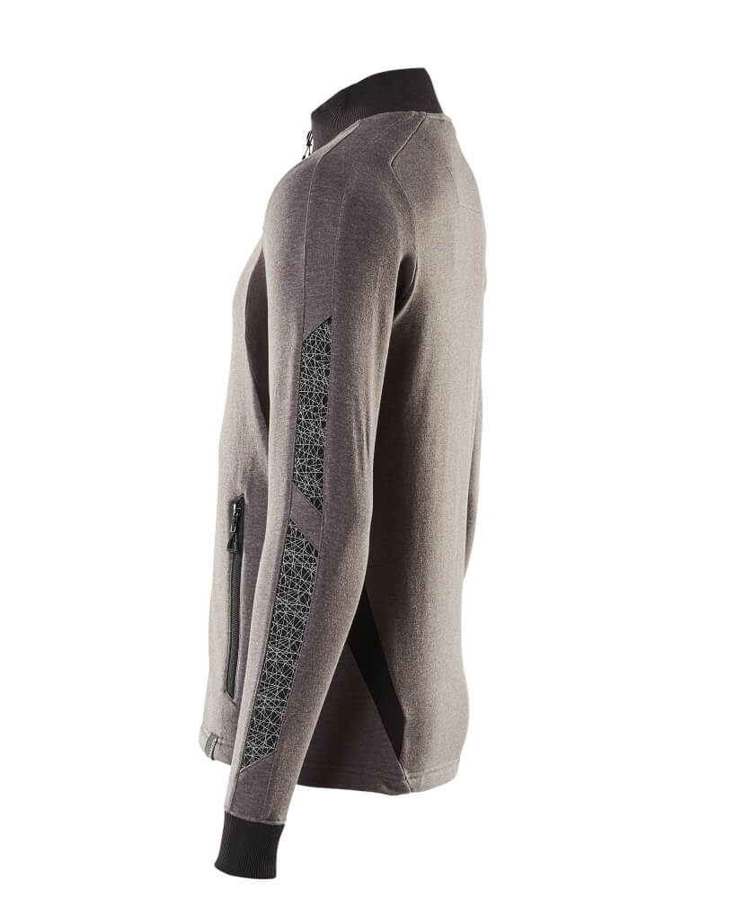 MASCOT® ACCELERATE Sweatshirt mit Reißverschluss  Gr. 2XL/ONE, dunkelanthrazit/schwarz - jetzt NEU  bei ✭ HUG Technik ✓