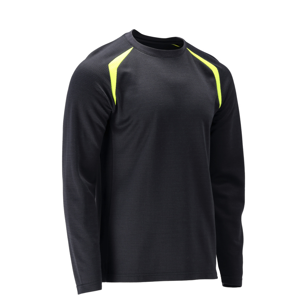 MASCOT® ACCELERATE MULTISAFE T-Shirt, Langarm  Gr. 2XL, schwarzblau/hi-vis gelb - erhältlich bei ✭ HUG Technik ✓