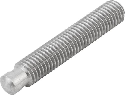 Gewindestift mit Druckzapfen M06 Edelstahl, DIN6332, L1=30 - K0390.061X30 - bei HUG Technik ✓