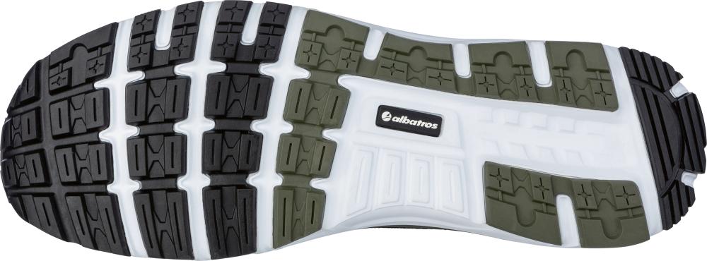 albatros® Sicherheitshalbschuh ULTIMATE IMPULSE OLIVE LOW 646730, S1P ESD HRO SRA, schwarz/oliv - direkt bei HUG Technik ✓