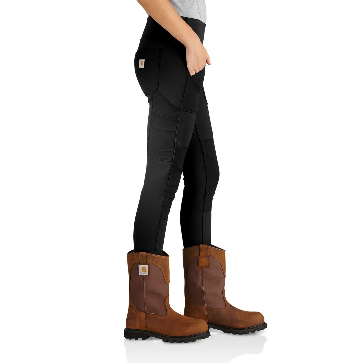 carhartt® Damen Stretchhose FORCE UTILITY LEGGING black Flach  - erhältlich bei ✭ HUG Technik ✓
