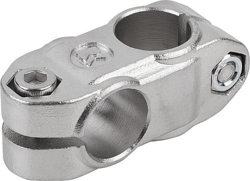 Rohrverbinder Kreuzstück, Form:A Edelstahl, für Rundrohre, A=12,1, B=12,1 - K0472.11212 - kommt direkt von HUG Technik 😊