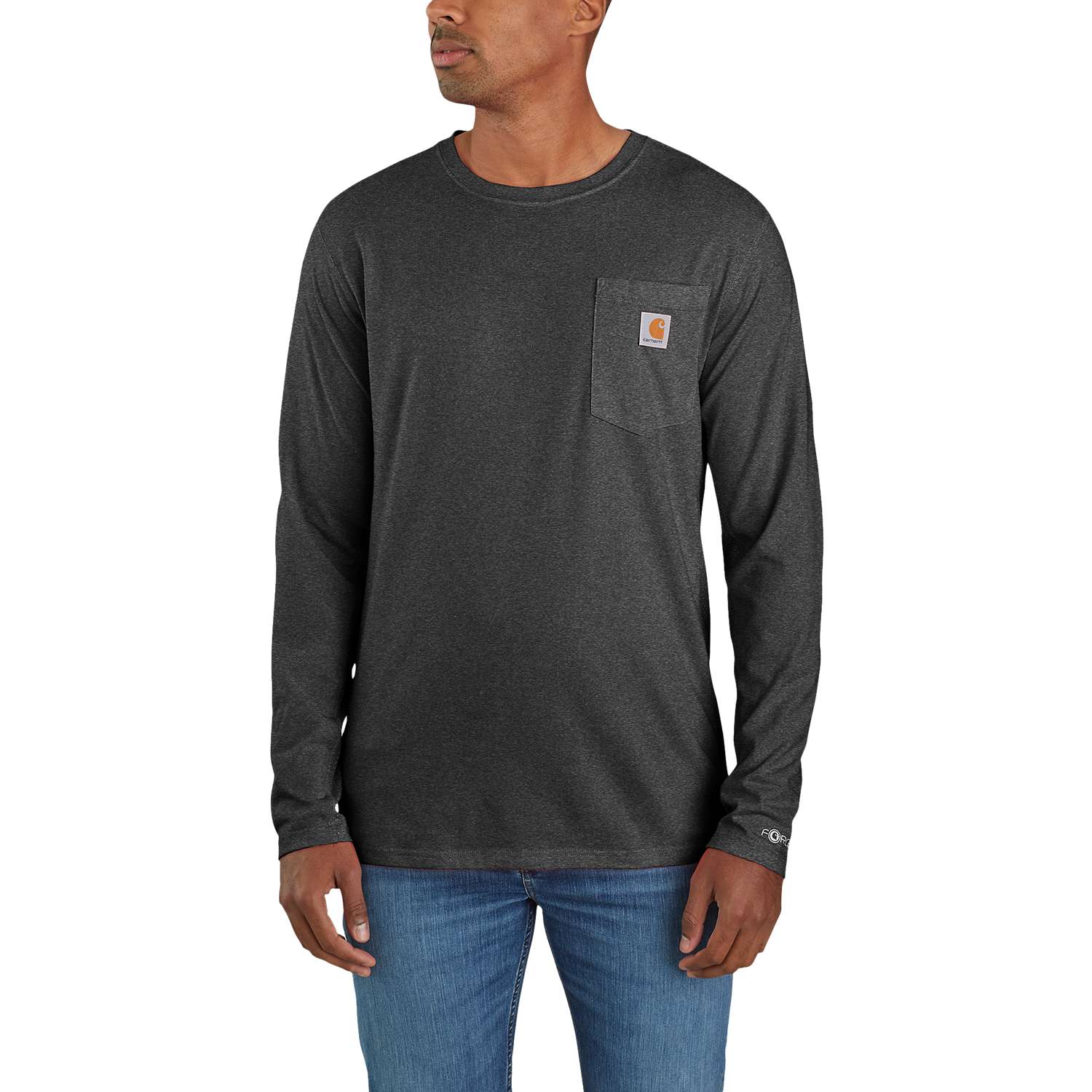 carhartt® Shirt »Carahrtt Force™ Relaxed LS T Shirt« in carbon heather.