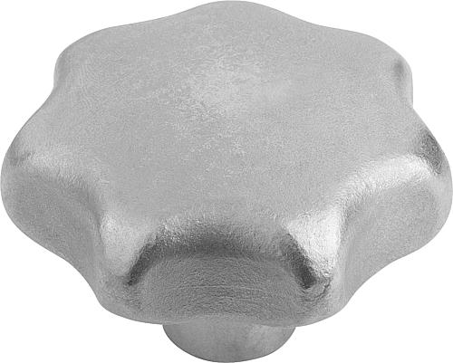Sterngriff DIN6336 M06 D1=32 H=21, Form: E, Edelstahl gestrahlt - K0150.532063 - gibt’s bei ☆ HUG Technik ✓