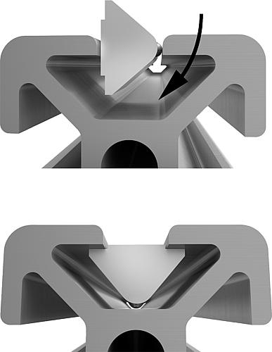 Nutenstein einschwenkbar M03 B=13,5, Form:B Stahl, mit Steg - K1024.0803 - bei HUG Technik ✓