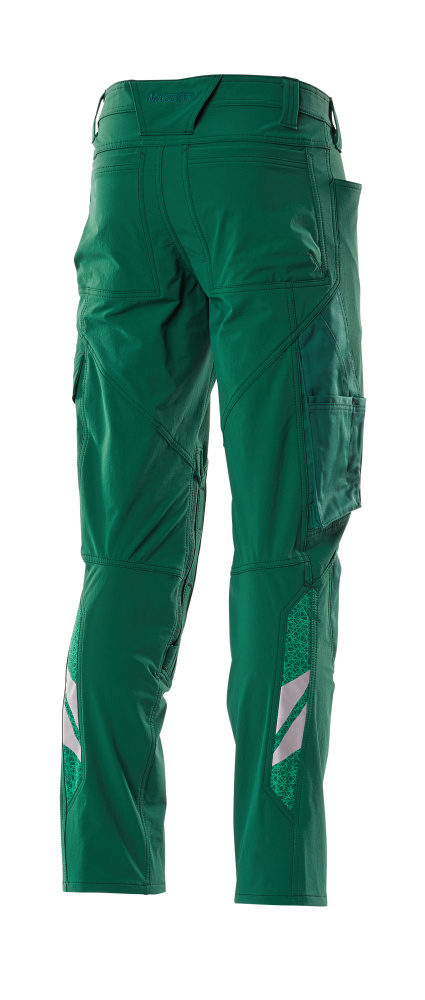 MASCOT® ACCELERATE Hose mit Knietaschen  Gr. 76/C46, grün - erhältlich bei ♡ HUG Technik ✓