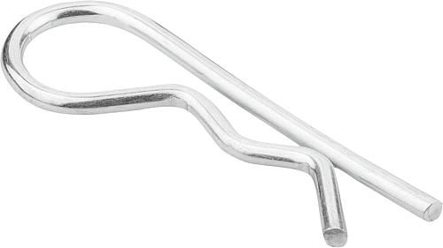 Federstecker ähnlich DIN11024, Form:E einfach, D1=2,5, D3=3, D4=10-16, Edelstahl blank - K1137.21250 - gibt’s bei HUG Technik ✓